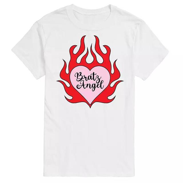 Mens Bratz Angel Flaming Heart Graphic Tee Product Image