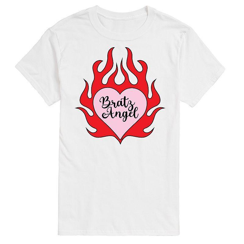 Mens Bratz Angel Flaming Heart Graphic Tee Product Image