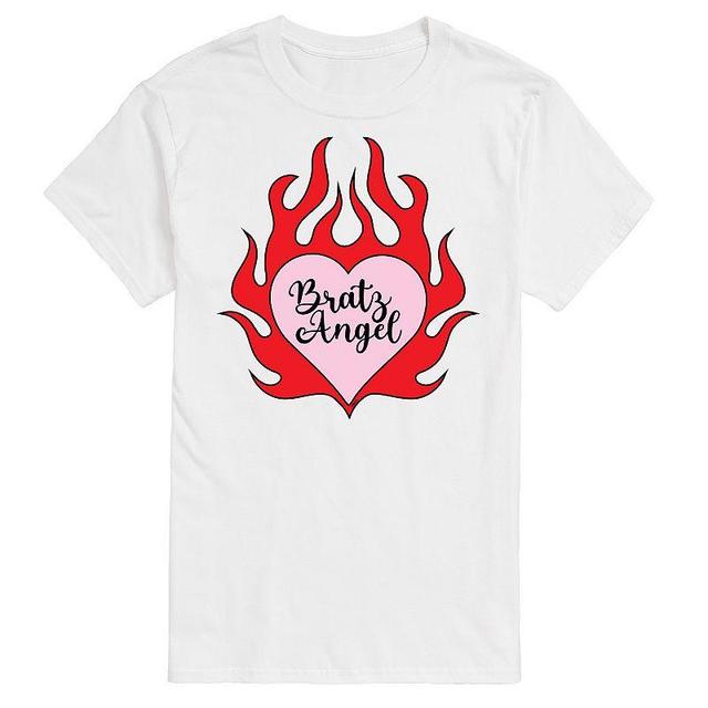 Mens Bratz Angel Flaming Heart Graphic Tee Product Image