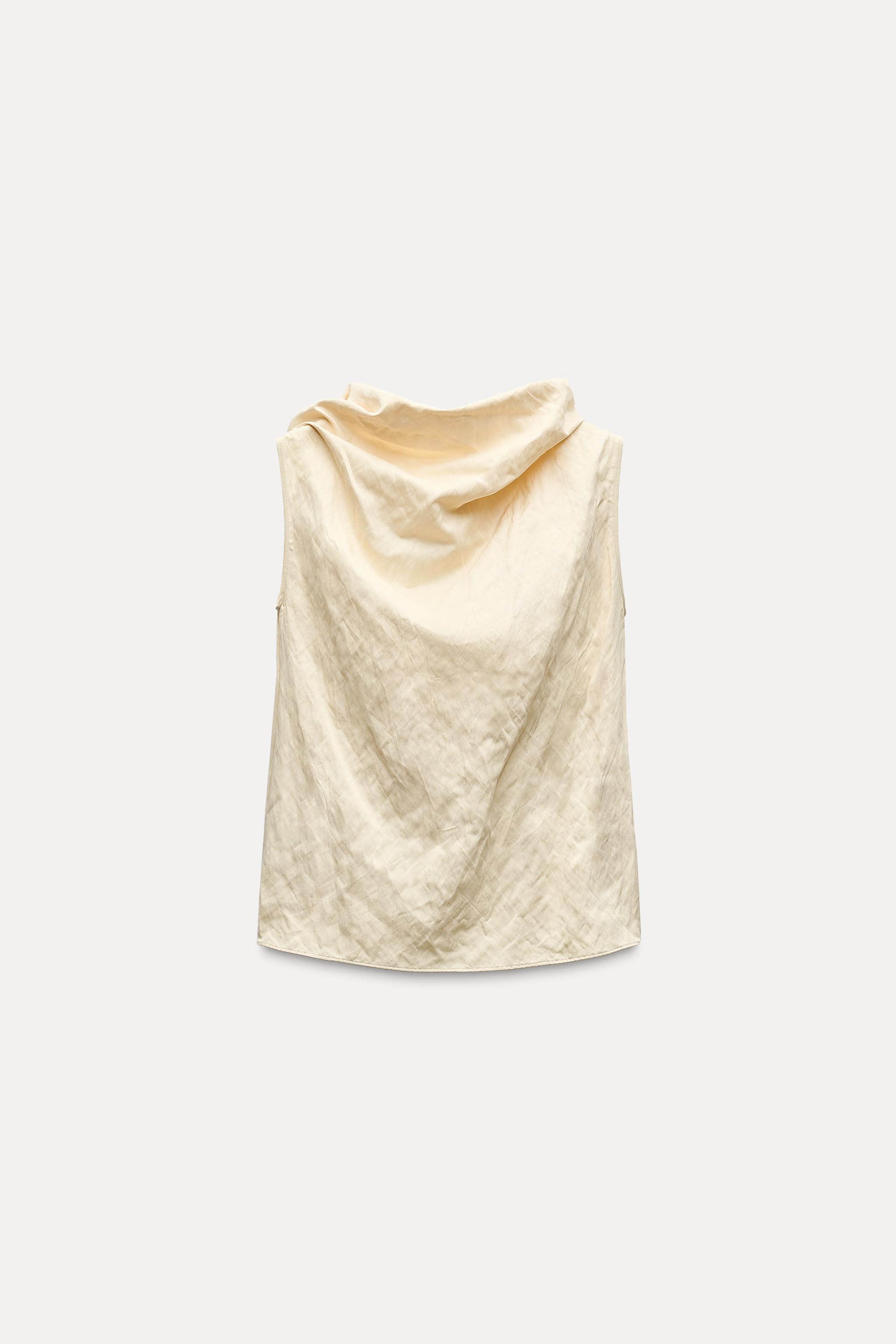 SLEEVELESS WRINKLED TOP ZW COLLECTION Product Image