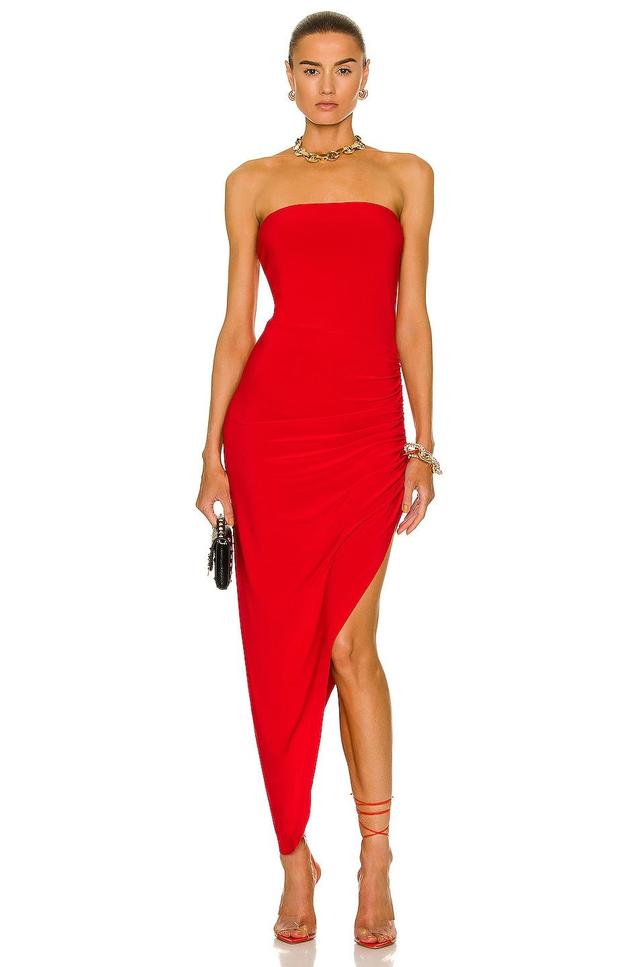 Norma Kamali Side Drape Gown Size L. Product Image