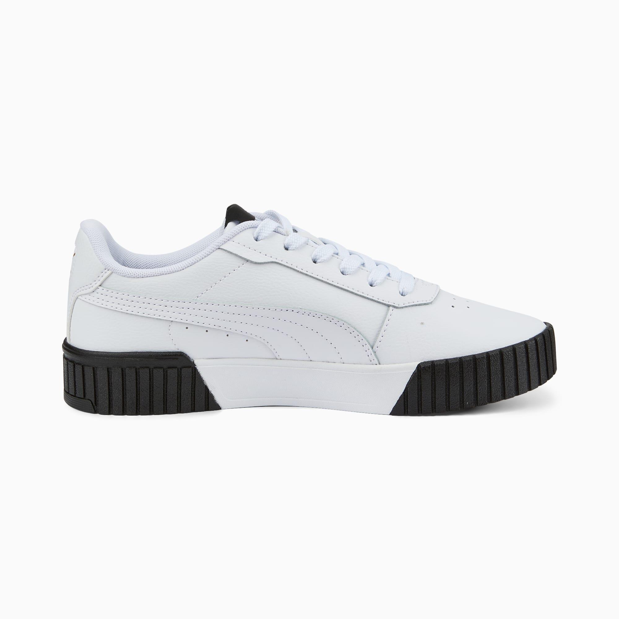 PUMA Carina 2.0 Women's Sneakers in White/Team Gold/Black Product Image