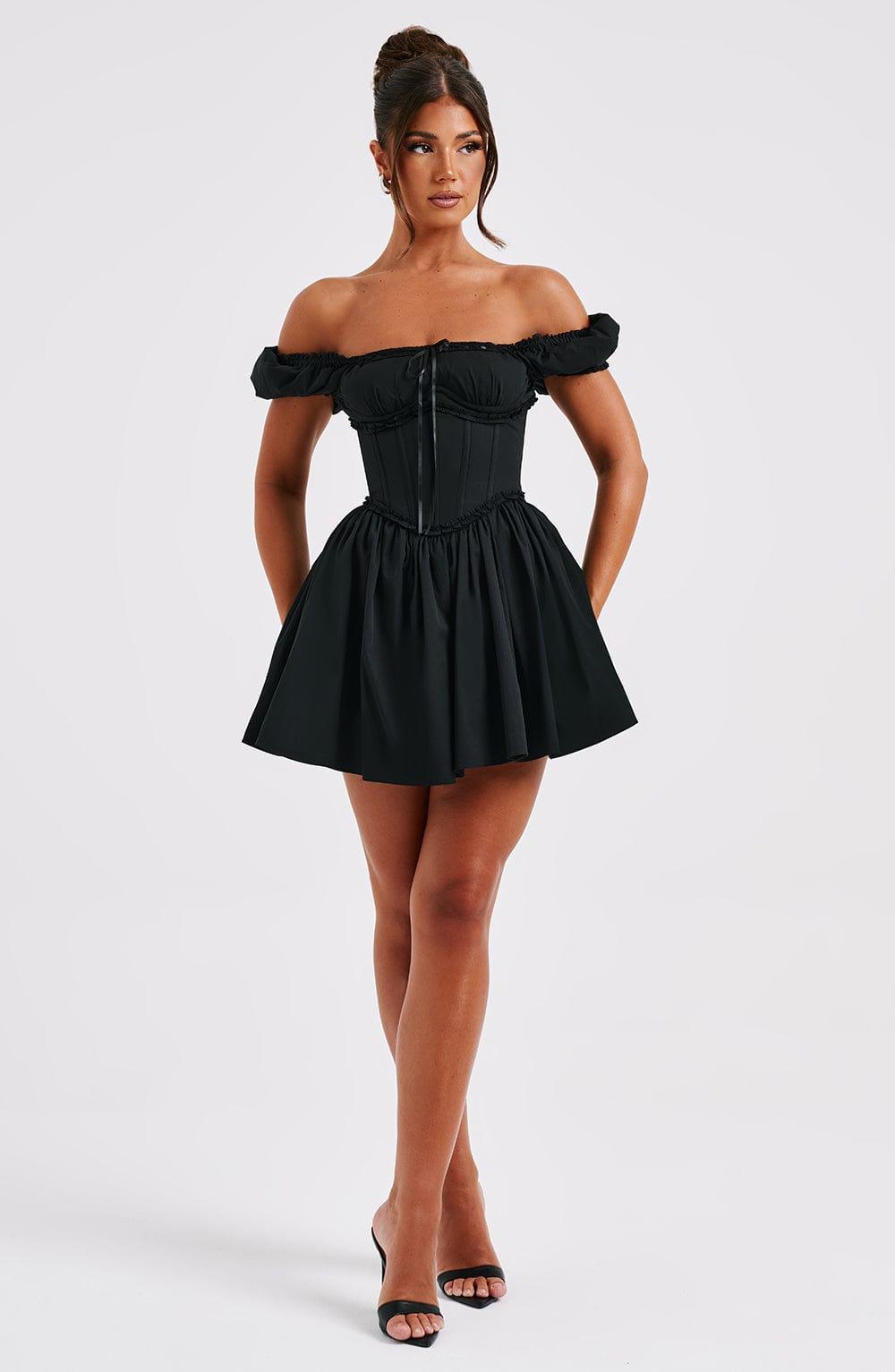 Penelope Mini Dress - Black Product Image