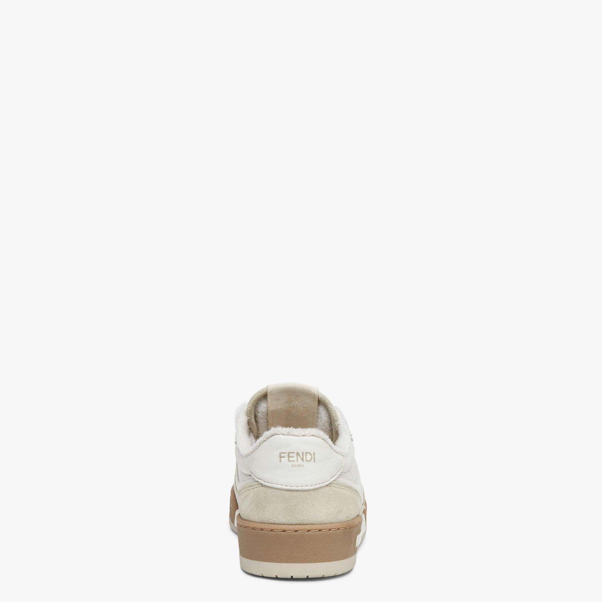 Fendi MatchWhite suede low tops Product Image