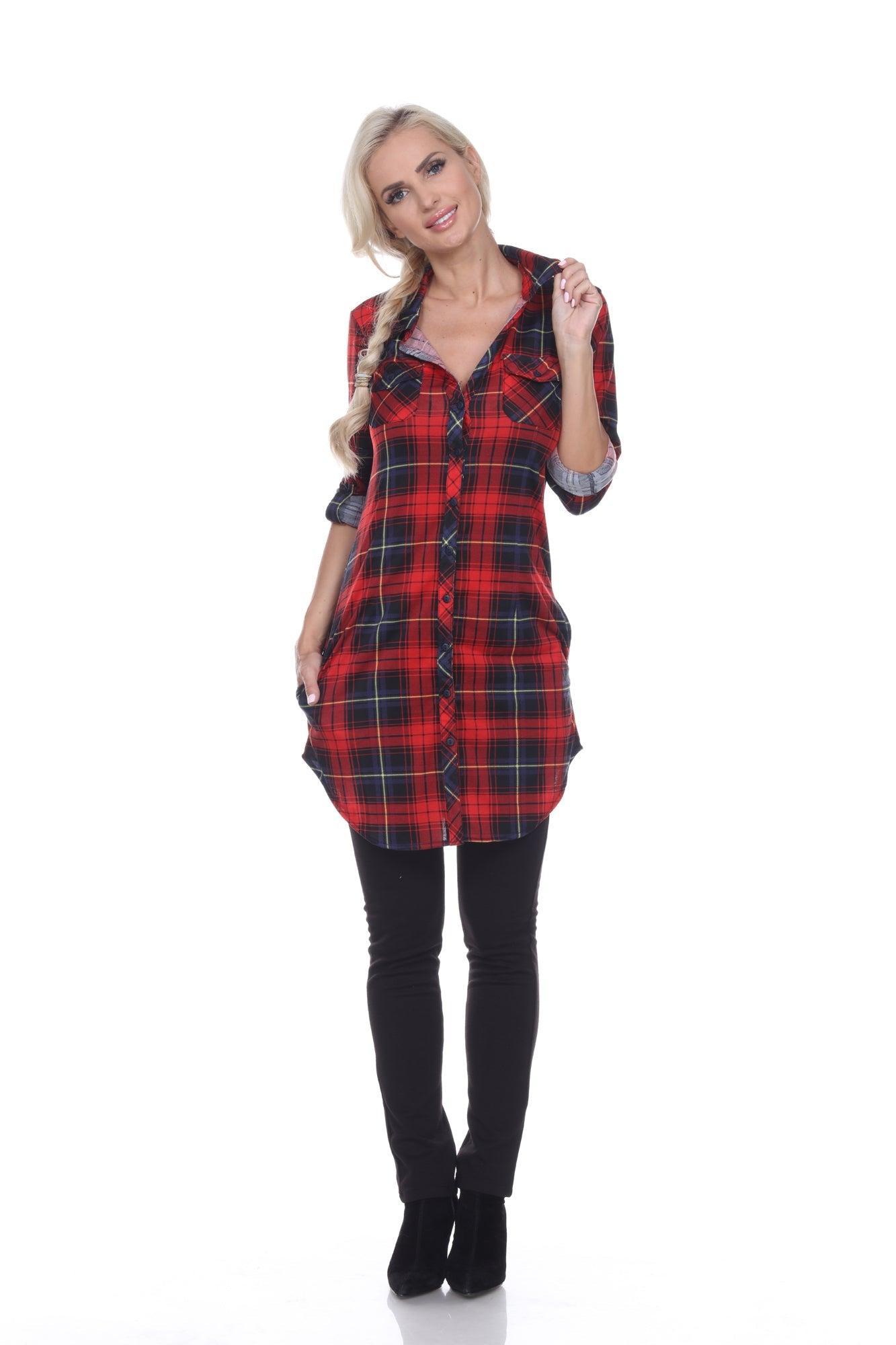 Piper Stretchy Plaid Tunic product image