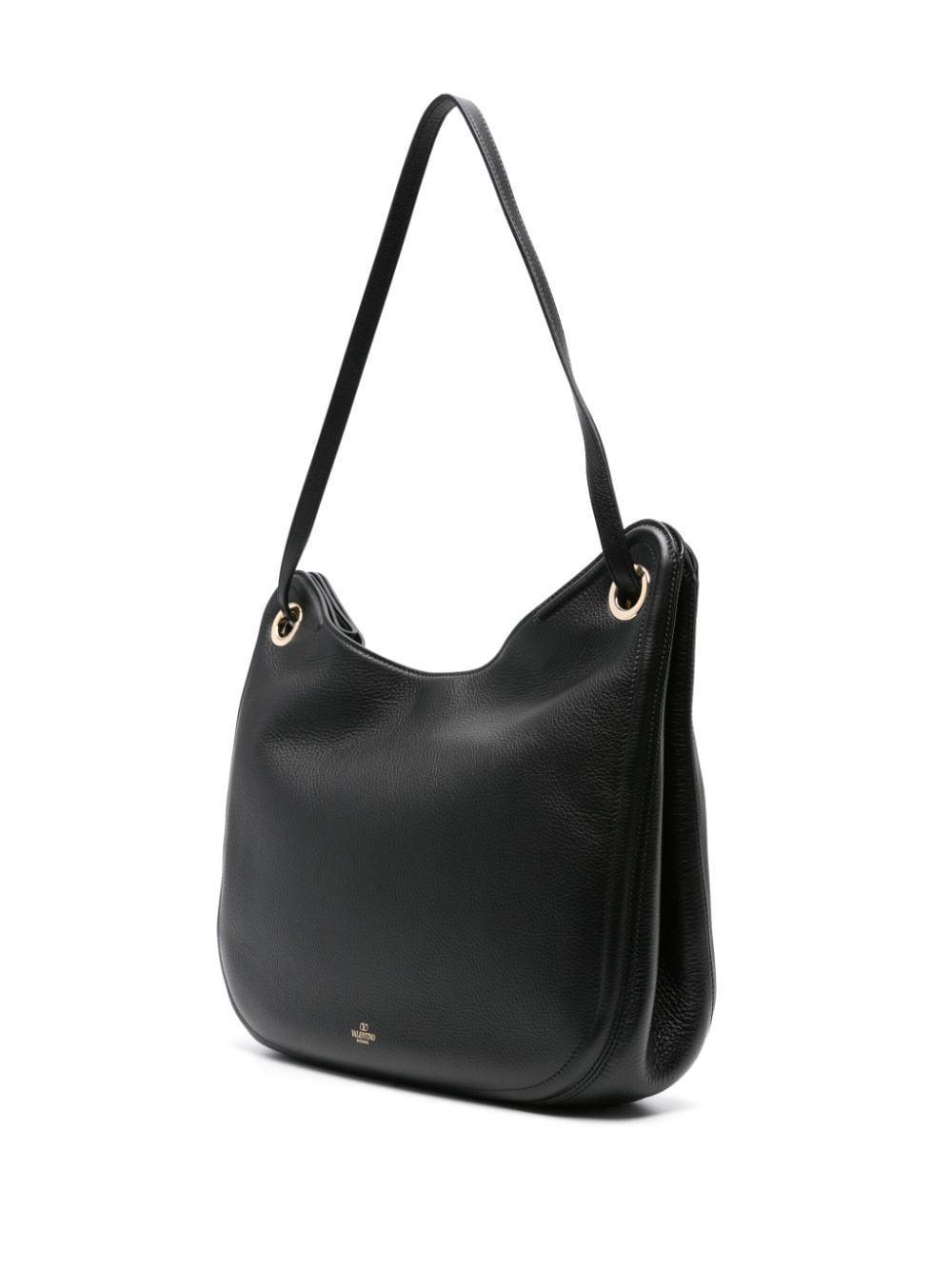 Vlogo Signature Chain-link Shoulder Bag In Black Product Image