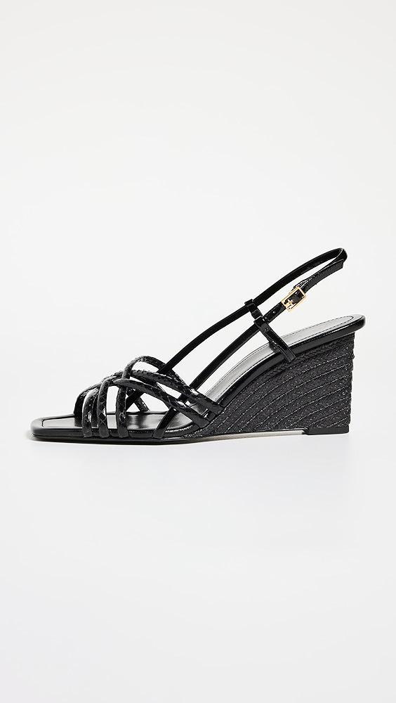 Tory Burch Multi Strap Wedge Sandals 75mm | Shopbop Product Image