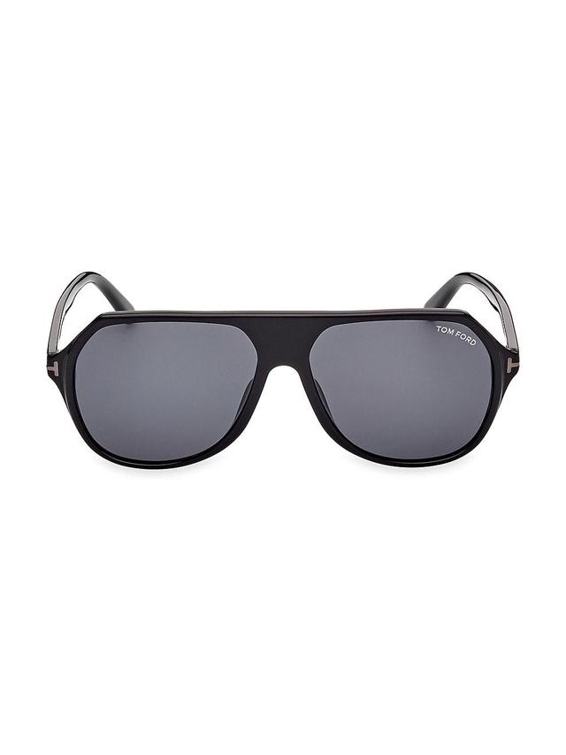 Mens Hayes 62MM Aviator Sunglasses Product Image