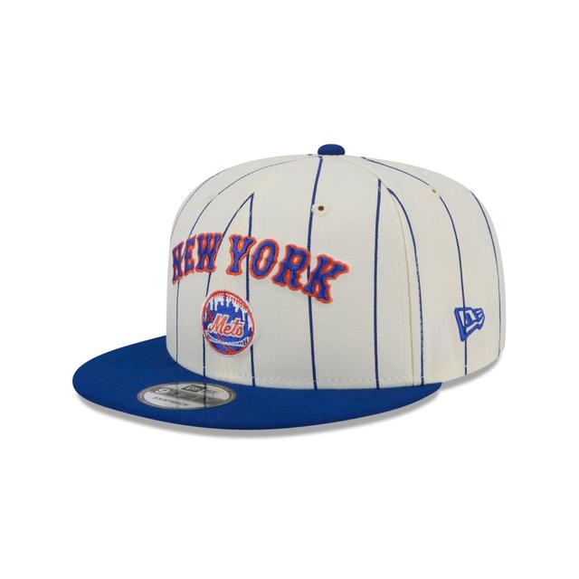 New York Mets Jersey Pinstripe 9FIFTY Snapback Hat Male Product Image