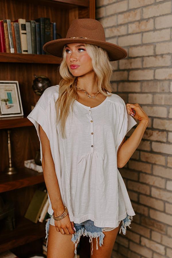 Full Of Charm Shift Top in Ivory Product Image