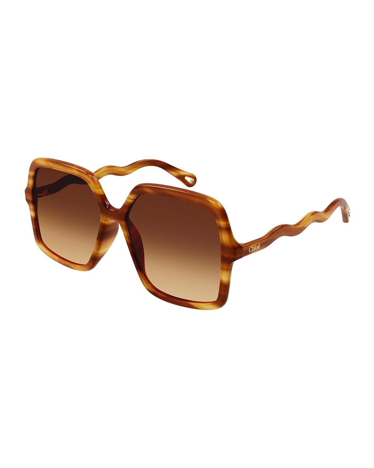 Womens Zelie 58MM Square Sunglasses product image