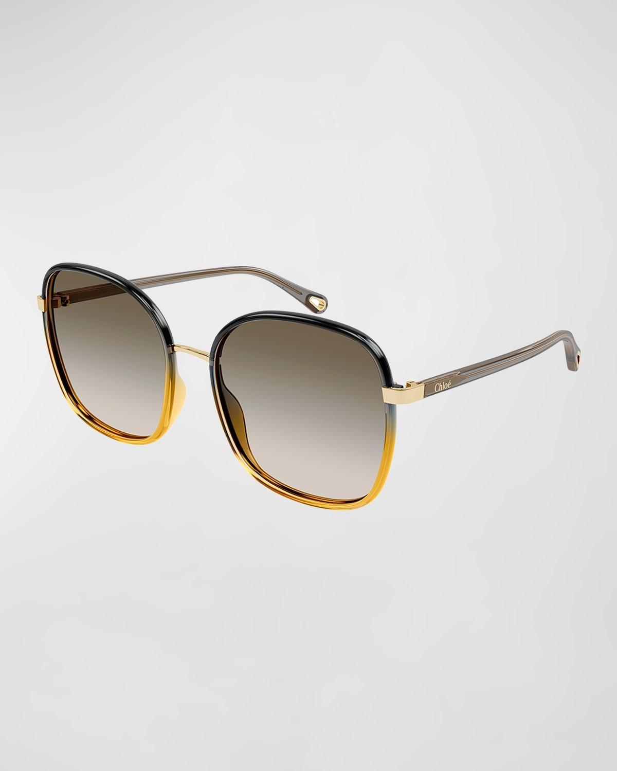 Womens 59MM Gradient Square Sunglasses Product Image