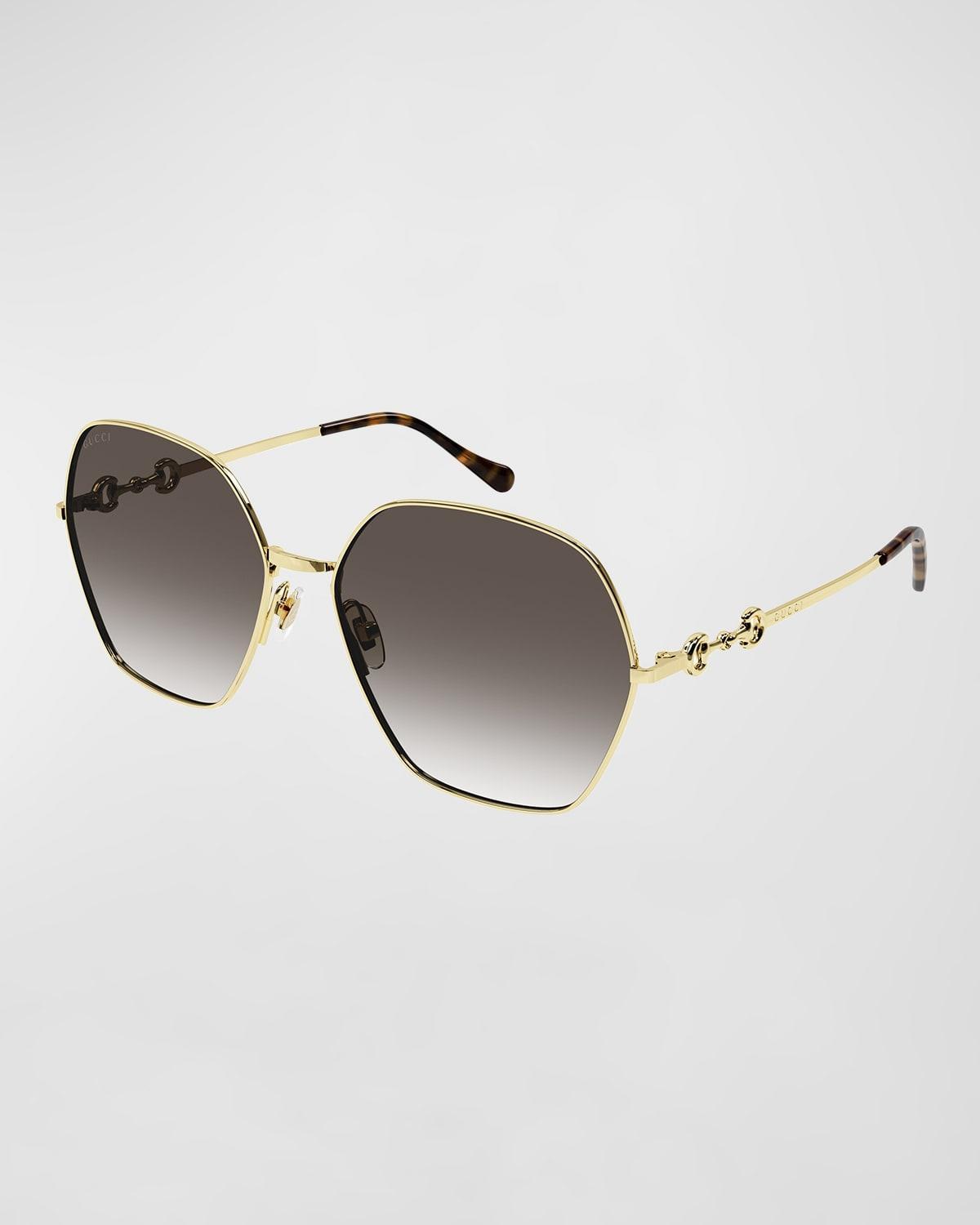 Womens Horsebit 62MM Geometric Sunglasses Product Image