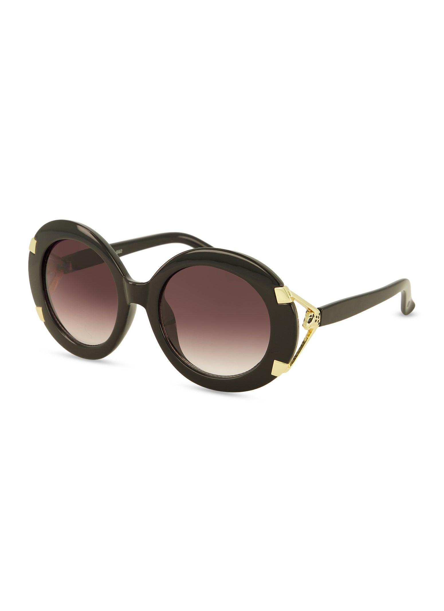 Womens Thick Frame Oval Sunglasses Product Image