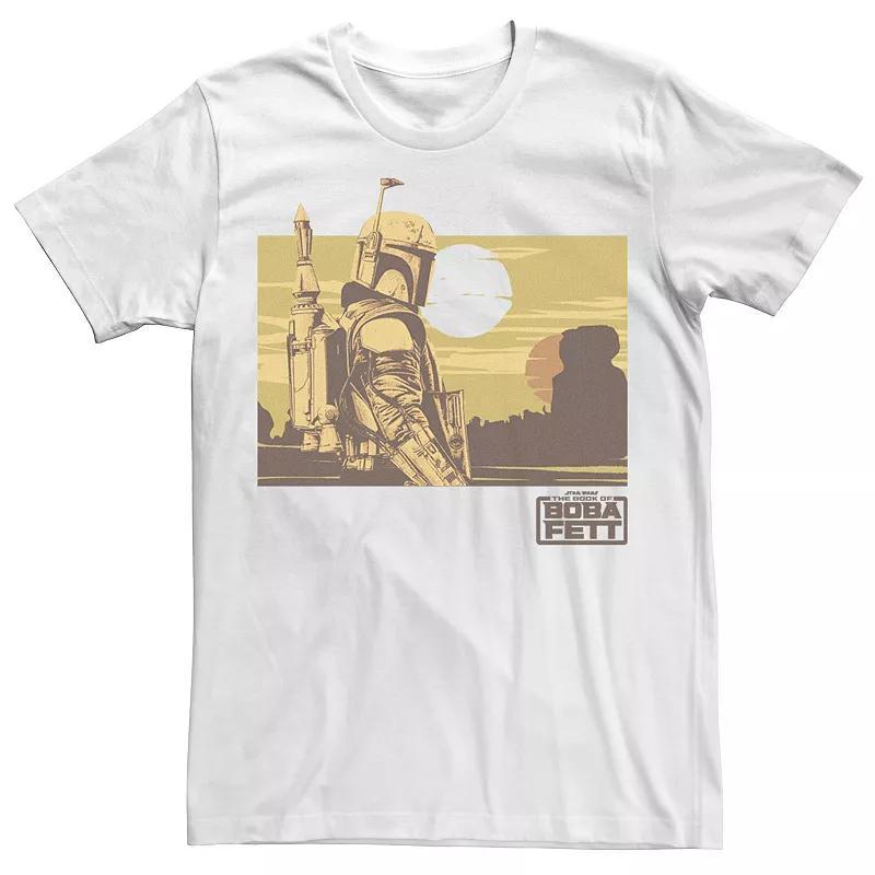 Mens Star Wars Boba Fett Boxed Landscape Tee Product Image