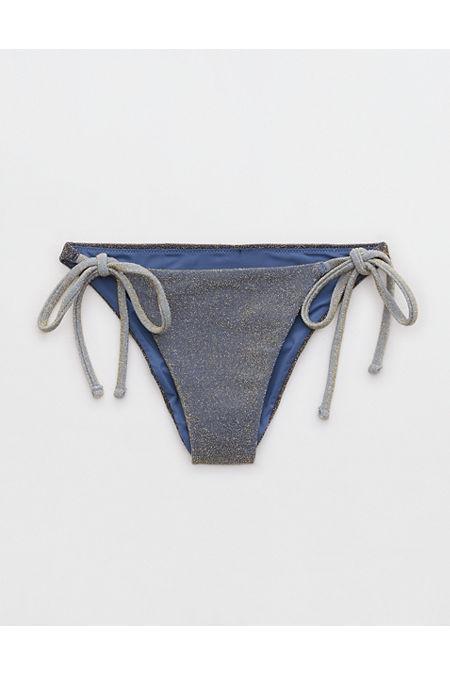 Aerie Sparkle Cheekiest Tie Bikini Bottom Women's Product Image