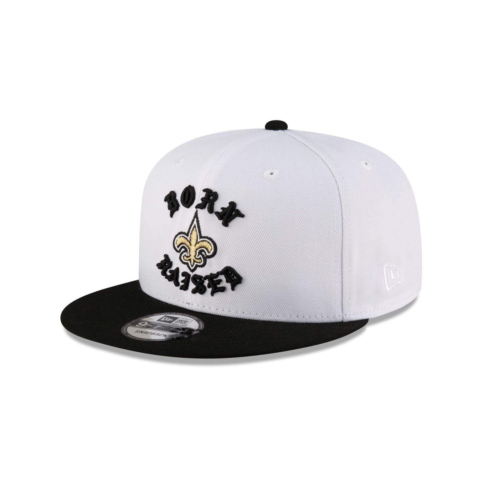 Born x Raised New Orleans Saints White 9FIFTY Snapback Male Product Image