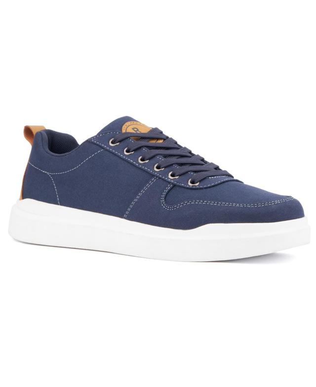 Reserved Footwear New York Mens Niko Low Top Sneakers Blue Product Image