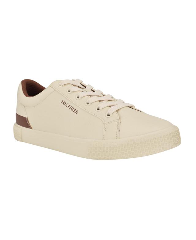 Tommy Hilfiger Mens Rocci Low Top Lace Up Sneakers - Ivory Product Image