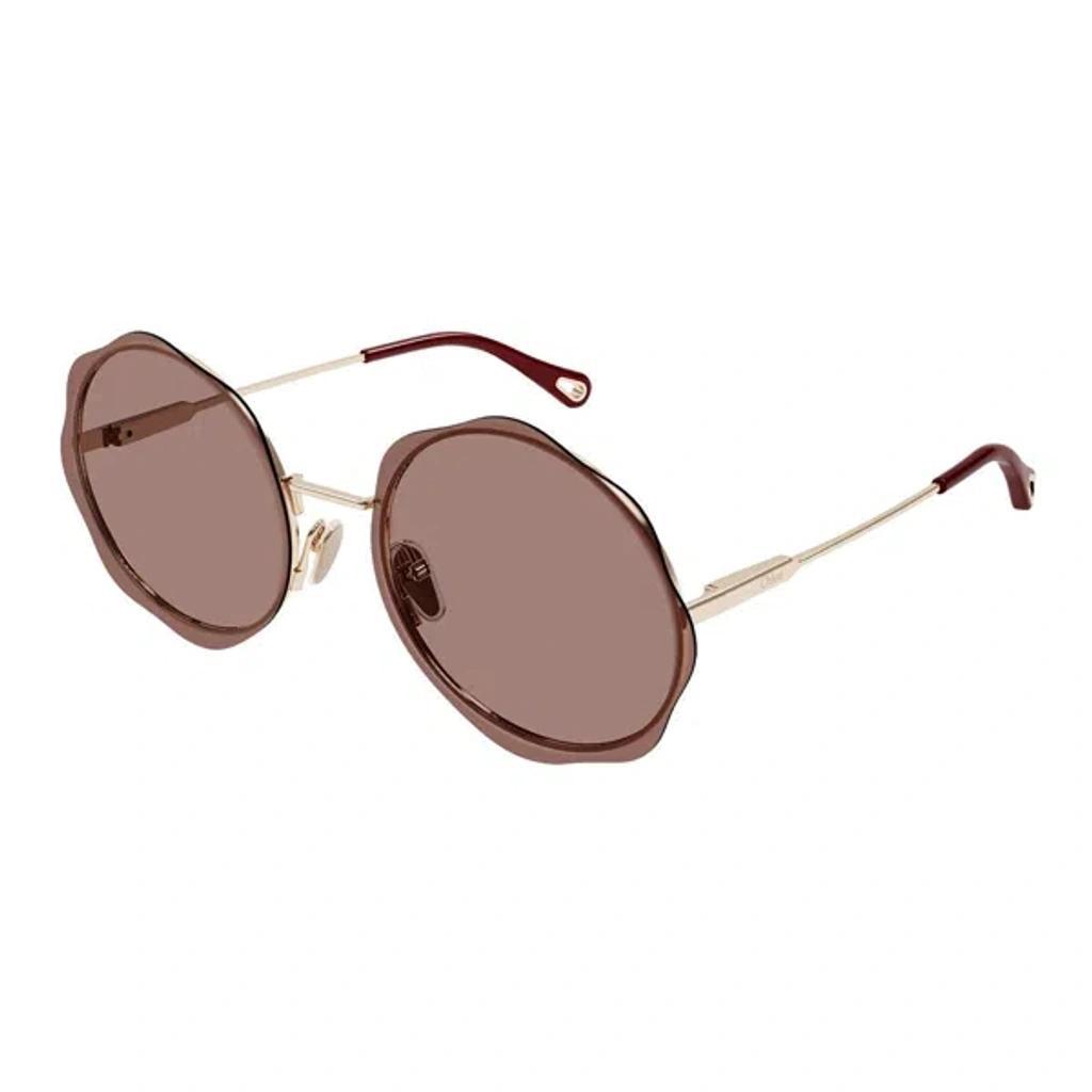 CHLOÉ Ch0202s Linea  003 Gold Red Sunglasses Product Image