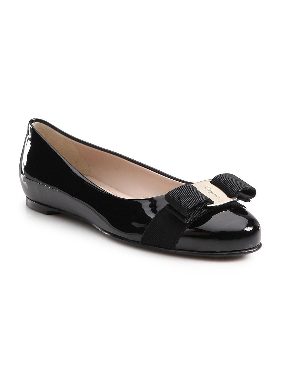 FERRAGAMO Varina Leather Flat Product Image