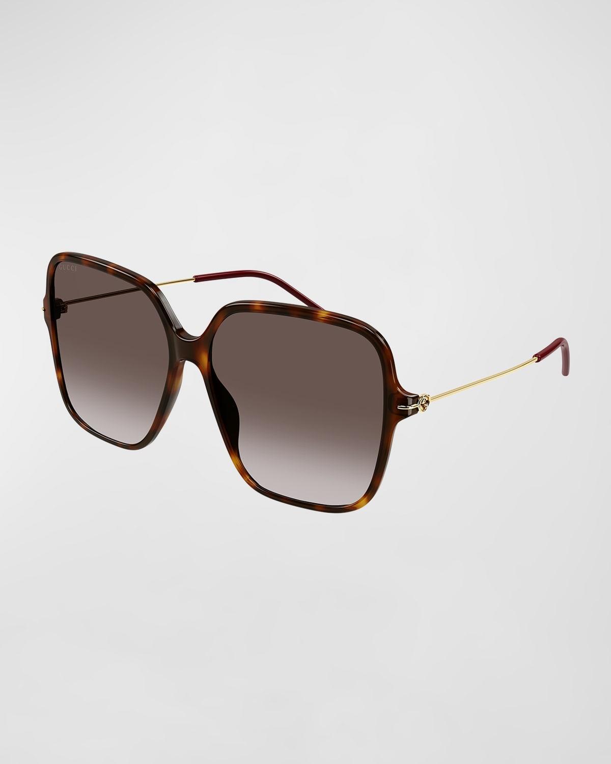 Gucci Womens GG1267SA 60mm Square Sunglasses Product Image