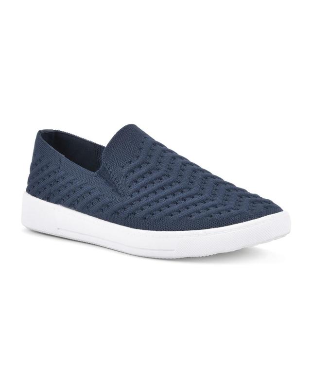 White Mountain Womens Courage Slip On Sneakers - White Product Image