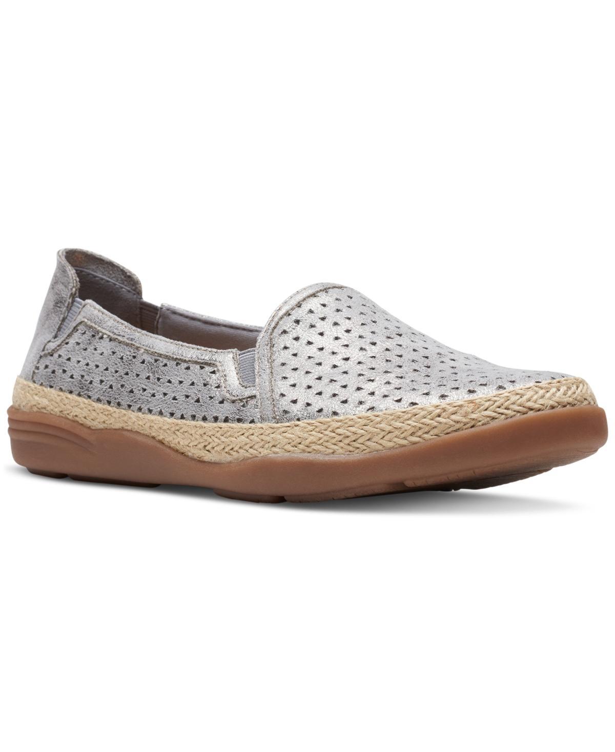 Clarks Womens Elaina Ruby Slip-On Espadrille Flats Product Image