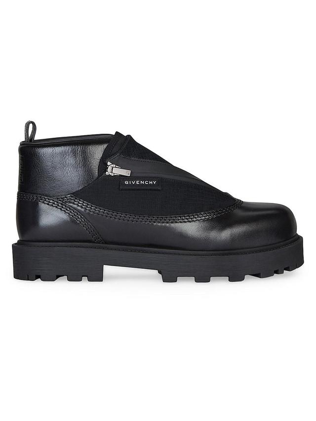 Mens Storm Ankle Boots In Leather With Zip Product Image