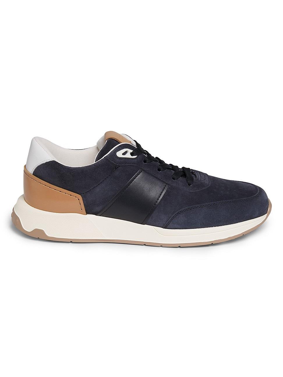 Mens Leather Low-Top Sneakers Product Image