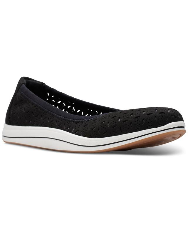 Clarks Womens Cloudsteppers Breeze Roam Perfed Flats Product Image