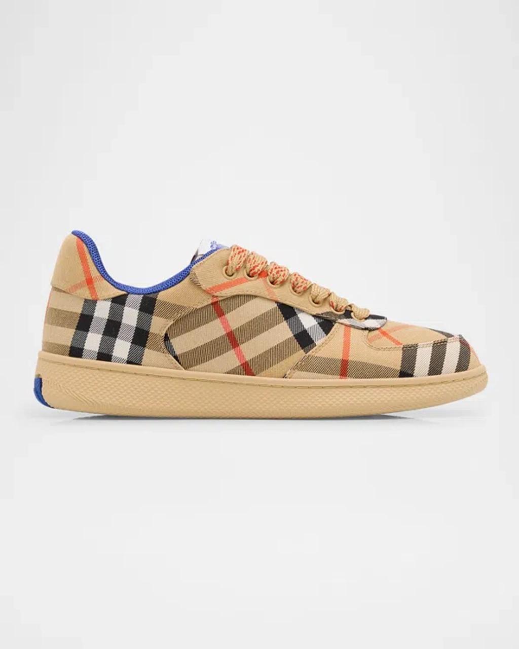 BURBERRY Check Terrace Sneakers In Brown Product Image