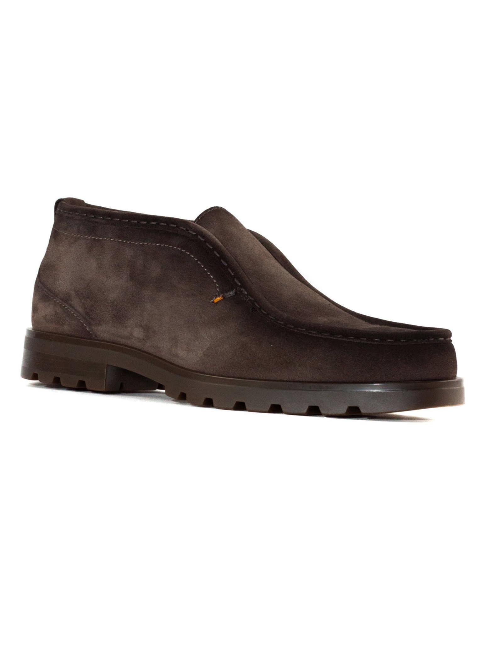 SANTONI Loafers  Men Color Brown In Braun Product Image