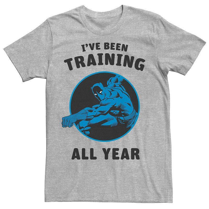 Mens Marvel Avengers Black Panther Ive Been Training All Year Tee Athletic Grey Product Image