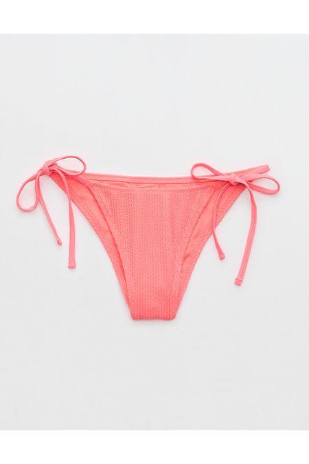 Aerie Crinkle Cheekiest Tie Bikini Bottom Women's Product Image