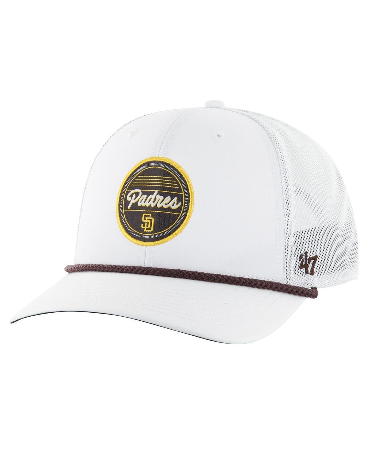 Mens 47 Brand White San Diego Padres Fairway Trucker Adjustable Hat Product Image