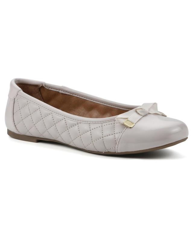 White Mountain Womens Seaglass Ballet Flats - Eggshell Product Image