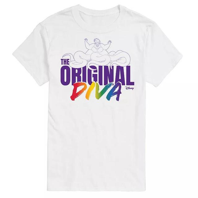 Disney Villains Mens Ursula Original Diva Pride Graphic Tee Blue Product Image