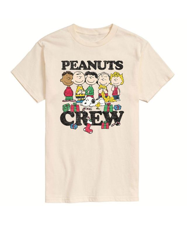 Mens Peanuts Crew Tee Beige Product Image