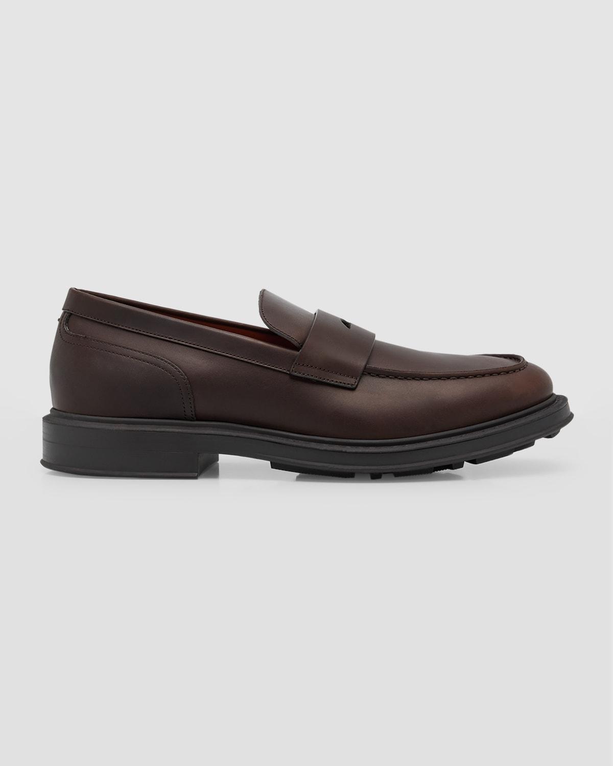 Mens Travis Leather Loafers Product Image