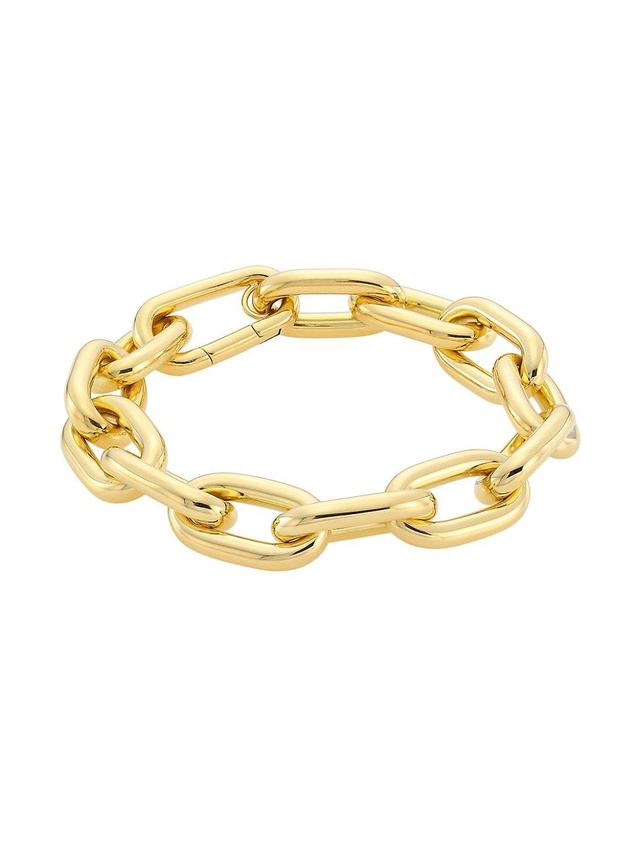 Womens 18K Gold Paperclip Bracelet Product Image