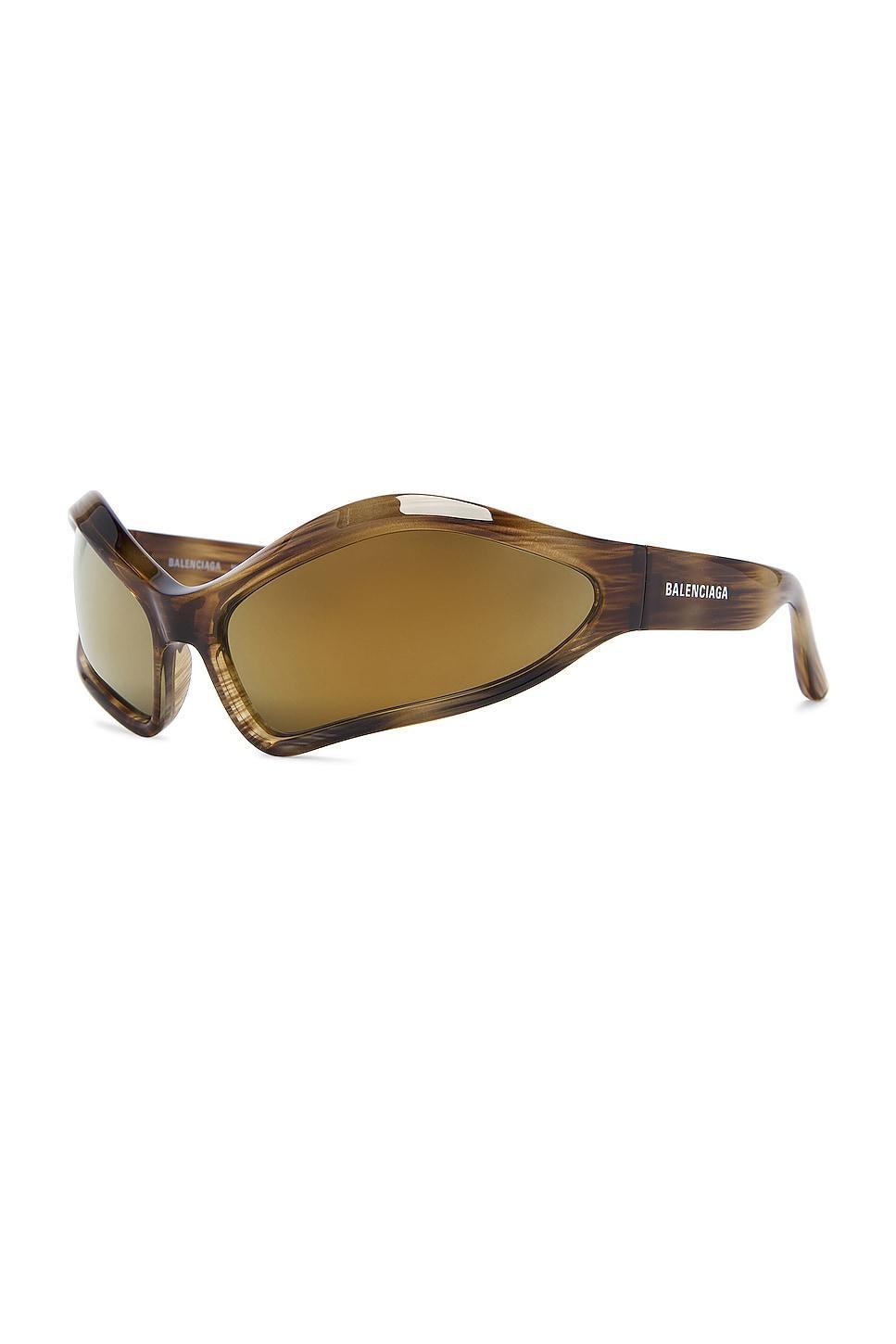 Balenciaga Fennec Sunglasses in Brown Product Image