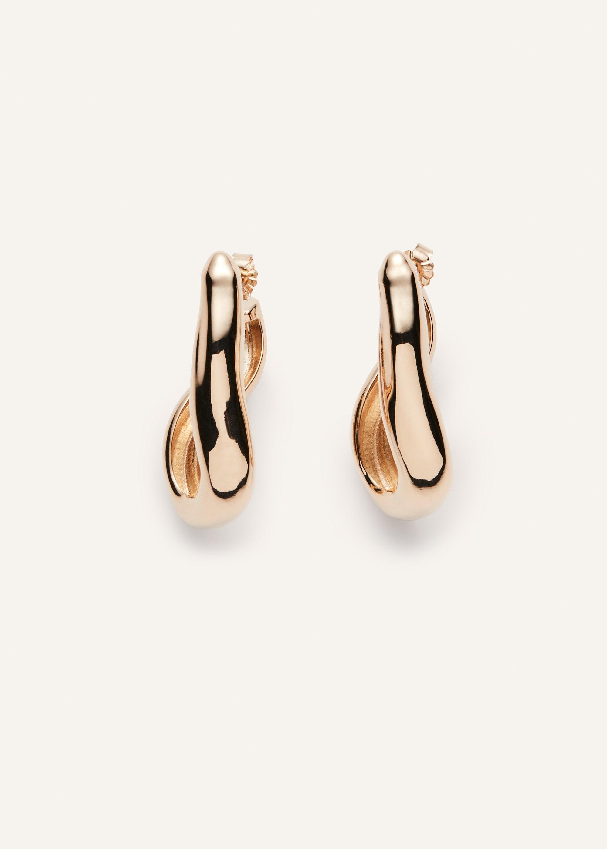 Wave earrings in gold Product Image