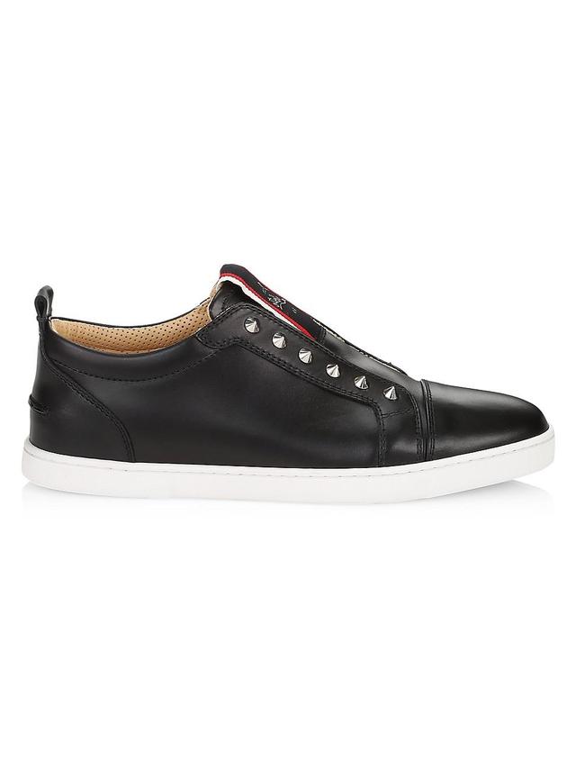 Mens Fique A Vontade Leather Low-Top Sneakers Product Image