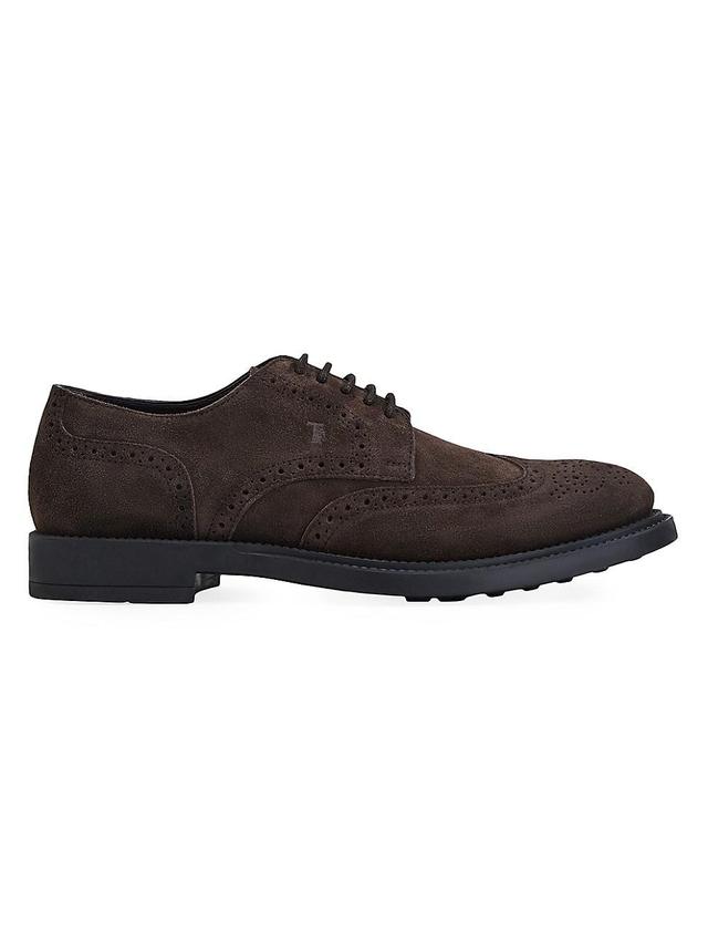 Mens Perforated Suede Derbys Product Image