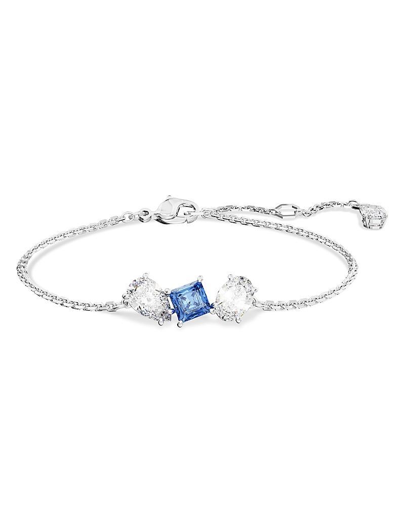 Womens Mesmera Rhodium-Plated & Crystal Mixed Cuts Bracelet Product Image