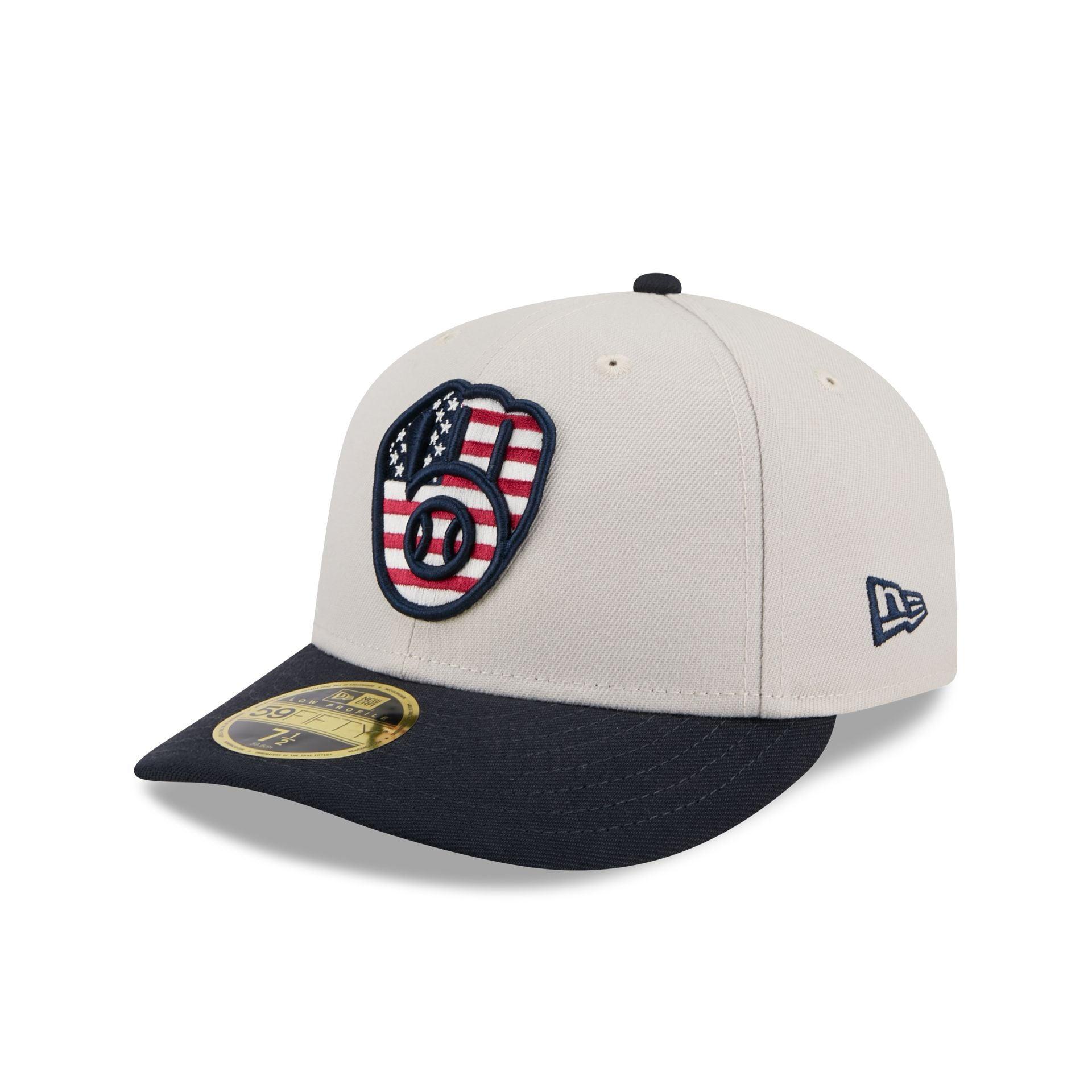 Milwaukee Brewers Independence Day 2024 Low Profile 59FIFTY Fitted Hat Male Product Image