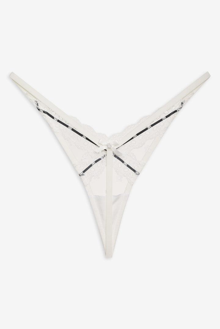 Elizabeth Thong Panty — White Product Image