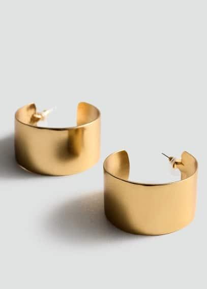 MANGO - Volume hoop earrings - One size - Women Product Image