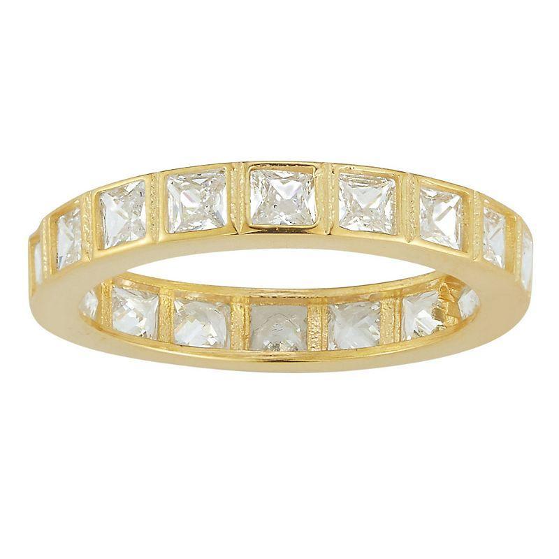 Sunkissed Sterling Cubic Zirconia Band Ring, Womens Gold Tone Product Image